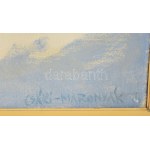 Csáki-Maronyák József (1910-2002): Svájci táj. Olaj, vászon. Jelezve jobbra lent. Fakeretben. 80x100 cm...