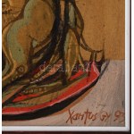 Xantus Gyula (1919-1993): Faunok délutánja. Akril, farost. Jelezve jobbra lent...