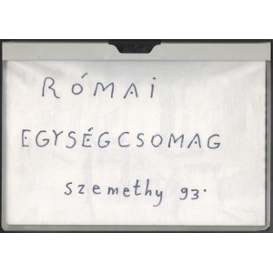 Szemethy Imre (1945-): Római egységcsomag, 41 db rajz római épületekről, helyszínekről, 1993. Ceruza, papír...
