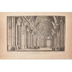 1763 [A Vatikáni Szent bazilika belseje. Rézmetszet.] Giuseppe Vasi (1710-1782) Veduta Intiera del Portico avanti l...