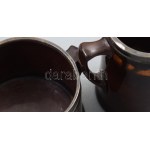 cca 1920, Royal Doulton Kingsware háromrészes szervírozó szett, a Hamelni patkányfogó alakjával díszítve, ezüst (Ag...