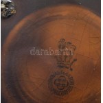 cca 1920, Royal Doulton Kingsware háromrészes szervírozó szett, a Hamelni patkányfogó alakjával díszítve, ezüst (Ag...