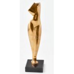 Alexander Archipenko (1887 - 1964): Torso. Bronz, márvány talapzaton, jelzett: 