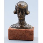 Reményi József (1887-1977): Babkó. cca 1960, bronz, márvány talapzaton, jelzés nélkül, teljes m: 10 cm //...