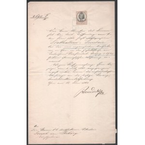 1860 Buda (Ofen), főkormányzósági titkári kinevezés ribári Ribáry József (1825-1901) jogász...