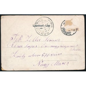 1899 Deák-Ébner Lajosnak (1850 - 1934) írt képeslap