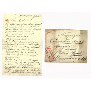 ca 1910 Mednyánszky László (1852-1919) festőművész autográf levele dr. Löwenstein Arnoldnak a Pallas Irodalmi Rt...