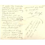 ca 1910 Mednyánszky László (1852-1919) festőművész autográf levele dr. Löwenstein Arnoldnak a Pallas Irodalmi Rt...