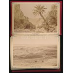 cca 1890 Biskra et ses environs 12 fotót tartalmazó leporello...