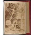 cca 1890 Biskra et ses environs 12 fotót tartalmazó leporello...