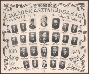 1944 A Teréz takarék asztaltársaság elnöksége és választmánya...