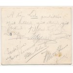 1911 Törley szecessziós menükártya, francia nyelvű menüsorral, rajta érdekes italokkal, a fejlécen a budafoki Törley...