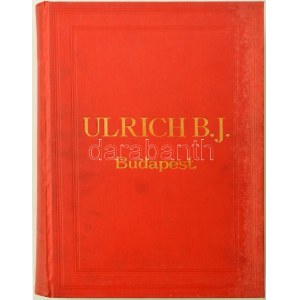 1914 Bp., Ulrich B. J. mindennemű csövek, légszesz-, víz és gőzvezetéki fölszerelések...