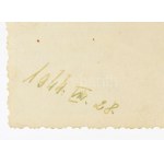 1944 Miskolci fth. (főteher(pályaudvar) = Miskolc-Rendező pályaudvar?) lebombázott vagonjainak fotói, 5 db...