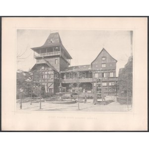 1885 Budapest, Országos Általános Kiállítás pavilonjai - Horvát-Szlavón Ország kiállítási csarnoka...