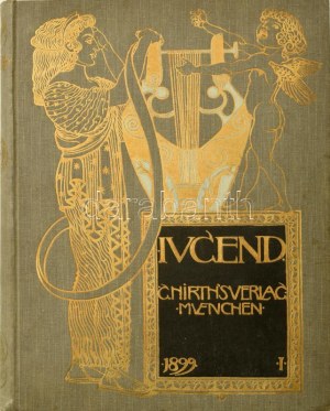 1899 Jugend. Münchner illustrierte Wochenschrift für Kunst und Leben. 1899 Band I. Nr. 1-26. (Fél évfolyam, 1-26...