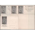 cca 1930-1950 Cirkusszal kapcsolatos tétel: The Marosi's acrobats, Deschán Miklós, stb 8 db nyomtatvány és fotó ...