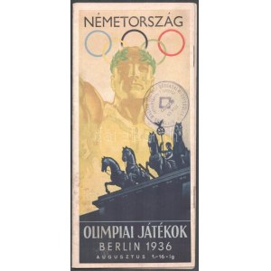 1936 Berlin, képes ismertető a berlini olimpiáról, magyar nyelven, 19p