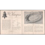 1936 Berlin, képes ismertető a berlini olimpiáról, magyar nyelven, 19p