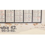 1932 Egész úton erre vártam Dreher sör plakát és falinaptár, Amrein Ferenc József, Rákospalota, Kinizsy u. 42, kiadja...