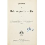 Lebbin, Georg - Baum, Georg: Handbuch des Nahrungsmittelrechts. [Az élelmiszerjog kézikönyve....