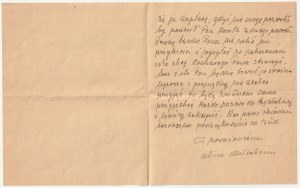 MITSCHEIN Alina. Letter to M. Iwanski, March 20, 1944; concerns order for twine [cf. letter from Me...