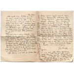MEHOFFER Joseph. Letter dated March 21, 1944; artist thanks for parcels of twine, with which there were approx....