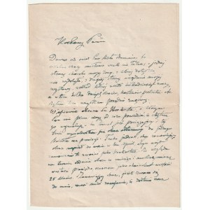 MEHOFFER Józef. List z dnia 17 grudnia 1945 r.; pisze: Dawno nie miał Pan listu odemnie, bo […] z je…