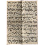 [KOSSAK Juliusz]. Anonimowy, dwustronny rękopis z epoki opisujący pogrzeb J. Kossaka; […] O tej żało…