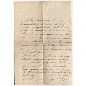 NARTOWSKI Tadeusz. List z dn. 6 stycznia 1944 r.; dotyczy wyceny i sposobu dostarczenia akwareli: Je…