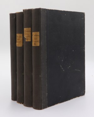 MOMMSEN Theodore. Historya rzymska, in the printing house of Jozef Ungra, Warsaw 1867; volumes 1-4; undated piec...