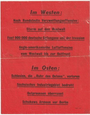 YALTA 1945 - Allied leaflets from February-March 1945, outlining the results of the Yalta Conference; śl...
