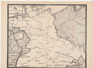 Eastern and Western FRONT - April 1945 Allied leaflets showing the situation on the Eastern Front....