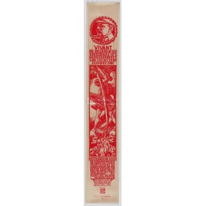 UKRAINA. Szarfa na cześć Julius Planckha, dowódcy w walkach o Uścieczko 19.03.1916, napis: Vivant (……