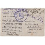 ARMIA Hallera - Tarnopol. Pocztówka cz.-b. od bliżej nieznanego żołnierza Błękitnej Armii do Karolin…
