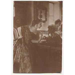 LWÓW. Bal inżynierów z 24.02.1910, fot. cz.-b. w formie pocztówki (bez obiegu), na verso odręczne do…