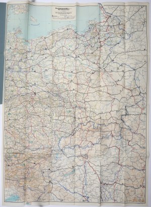 GDAŃSK, Poznań, Szczecin. Map of eastern Germany (including Polish lands incorporated into the Reich)....