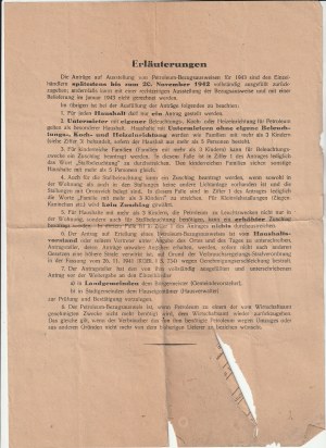 OKUPATION. Application for oil certificate for 1943, unfilled form, two hundred print...