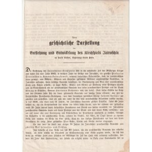 JUTROSIN (pow. Rawicz). Krótka relacja historyczna o początkach i rozwoju parafii Jutrosin w powieci…