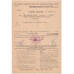 POZNAŃ. Dowody zastawów Karoliny i Alfreda Zawadzkich w Lombardzie Miejskim z lat 1938-1939; druki d…
