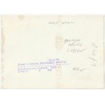 WARSZAWA. Ruiny stolicy w styczniu 1945 r., odbitka fot. cz.-b. z 1971 r., na verso opis; st. bdb.; …