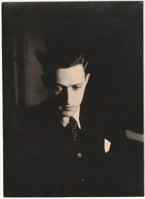 WARSAW - Judaica. Alfred Gradstein as a student at the University of Warsaw; photo p.b., st. bdb.,...