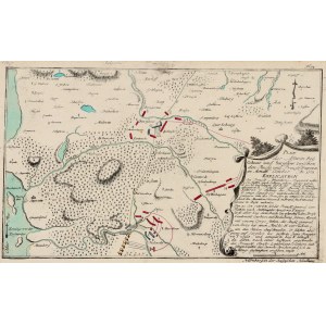 GOLENIÓW. Wojska pruskie i rosyjskie w okolicach Goleniowa (X 1761); miedz. częściowo kolor., st. bd…