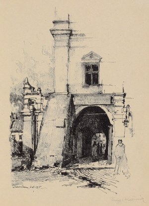 JAROSŁAW. činžovní dům Orsetti; převzato z: L. Kasimir, Galizien 1915. Ein Künstlertagebuch, ed. H. ...