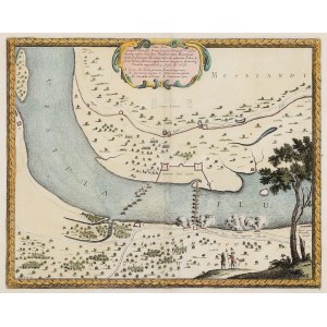 CYPEL MĄTOWSKI. Plan umocnień na Cyplu Mątowskim w 1658 r.; ryt. F. de Lapointe, rys. E.J. Dahlbergh…
