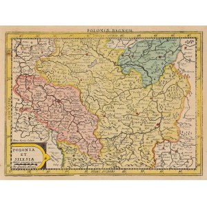 POLSKA (zwana w I RP KORONĄ), ŚLĄSK. Mapa Polski i Śląska; na podstawie mapy Mercatora, ryt. P. Kaer…