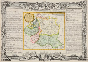 POLSKA (zwana w I RP KORONĄ), WIELKIE KSIĘSTWO LITEWSKIE. Mapa Polski i Litwy w II poł. XVIII w.; op…