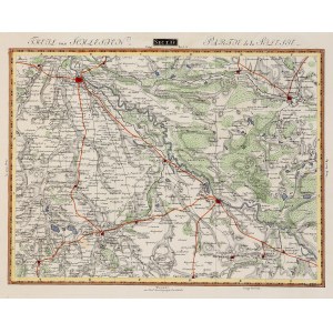 WROCŁAW, OŁAWA, STRZELIN, BRZEG. Mapa okolic Wrocławia, Oławy, Strzelina i Brzegu; 88 sekcja mapy to…