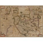 HOLSZTYN. Mapa Holsztynu; wyd. J. Janssonius, ok. 1650; mapy poboczne; na verso tekst niem. Die Hert…