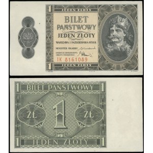 Poland, 1 zloty, 1.10.1938